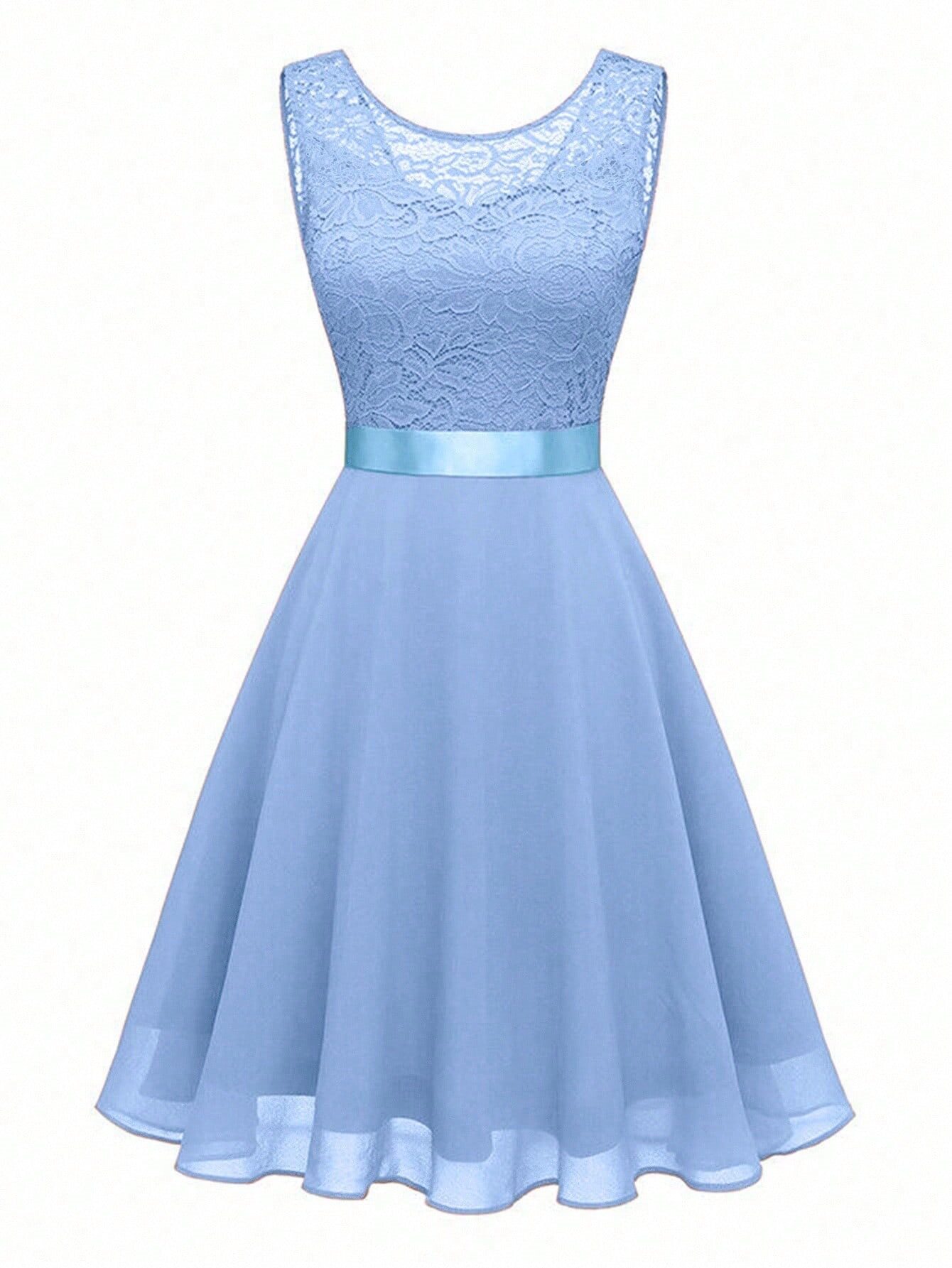 Women's Lace Elegant Sleeveless Dresses