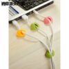 Round wire organizer data cable storage finishing office desktop finishing wire buckle thread holder