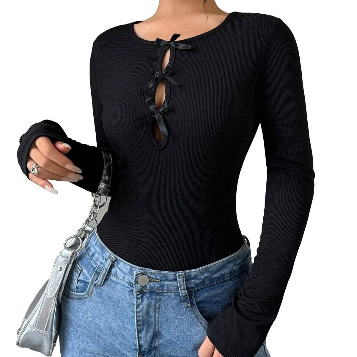 Womens Slim Fit Round Neck T Shirt Versatile Summer Short Sleeve Top Perfect for Layering and Casual Wear Wholesale