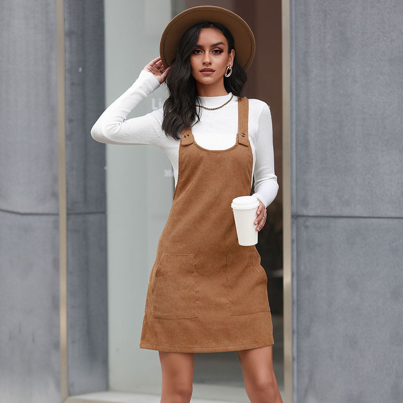 Womens Slim Fit Solid Color Short Dress Adjustable Straps Casual Style Perfect for Summer Outings Wholesale Available