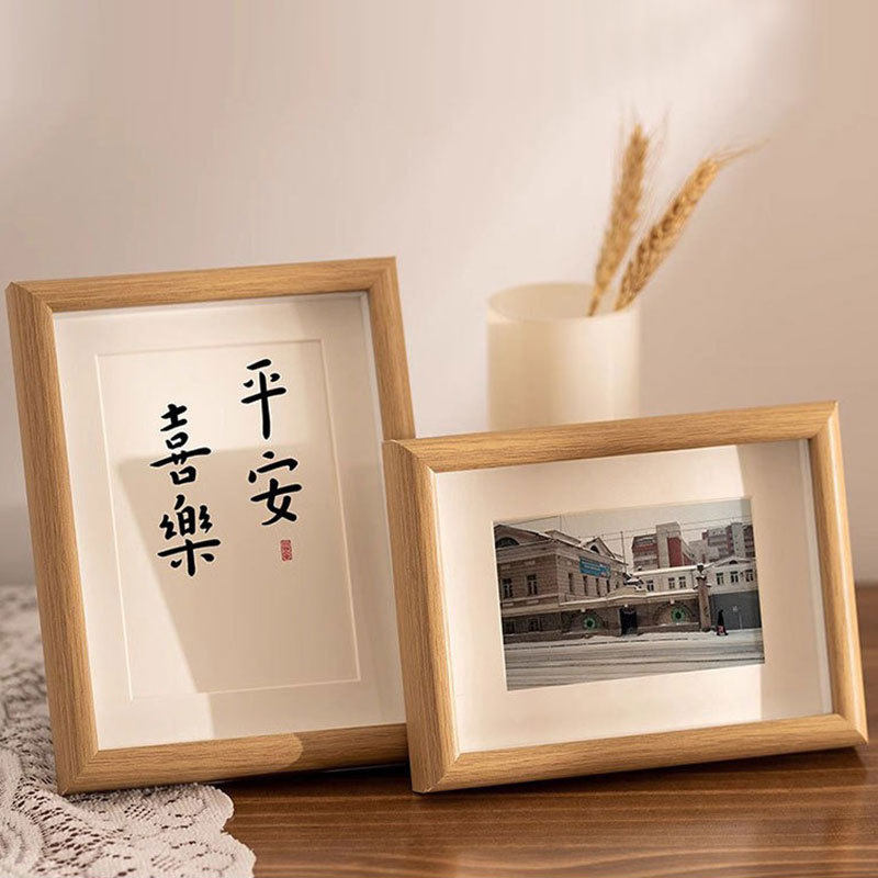 Wooden hollow solid wood photo frame table 6 inch 8 inch 10 creative photo diy frame solid wood picture frame wholesale