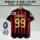 Классический ретро-свитер AC Milan с короткими рукавами № 22, футбольная форма Kakadaro little Romaldini mini 52