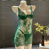 Xi Yun 2025 Spring/Summer European and American Foreign Trade Sexy Lace Strap Push-Up Shaping Two-Piece Set for Women
