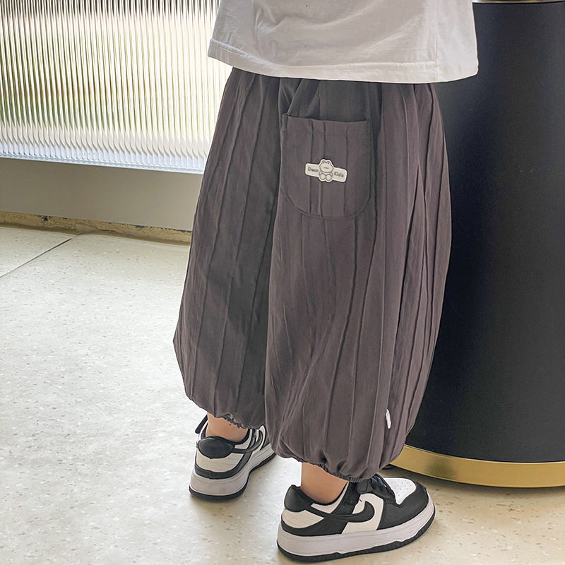 Pantalones de farol de siete piezas para niños y niñas, modelo coreano, nuevo de primavera y otoño, transpirables, delgados, para uso exterior