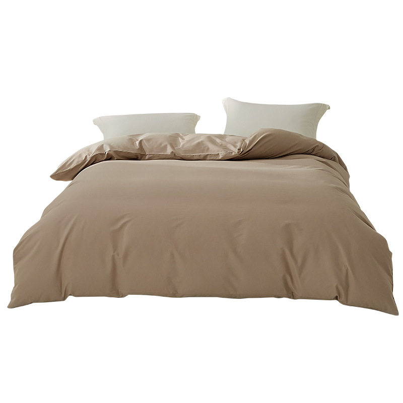 Autumn and Winter 100S High-End Thickened Brushed Single-Piece Duvet Cover, Bed Sheet, Fitted Sheet, Solid Color, Simple, Multiple Sizes, Pure Cotton Single Piece