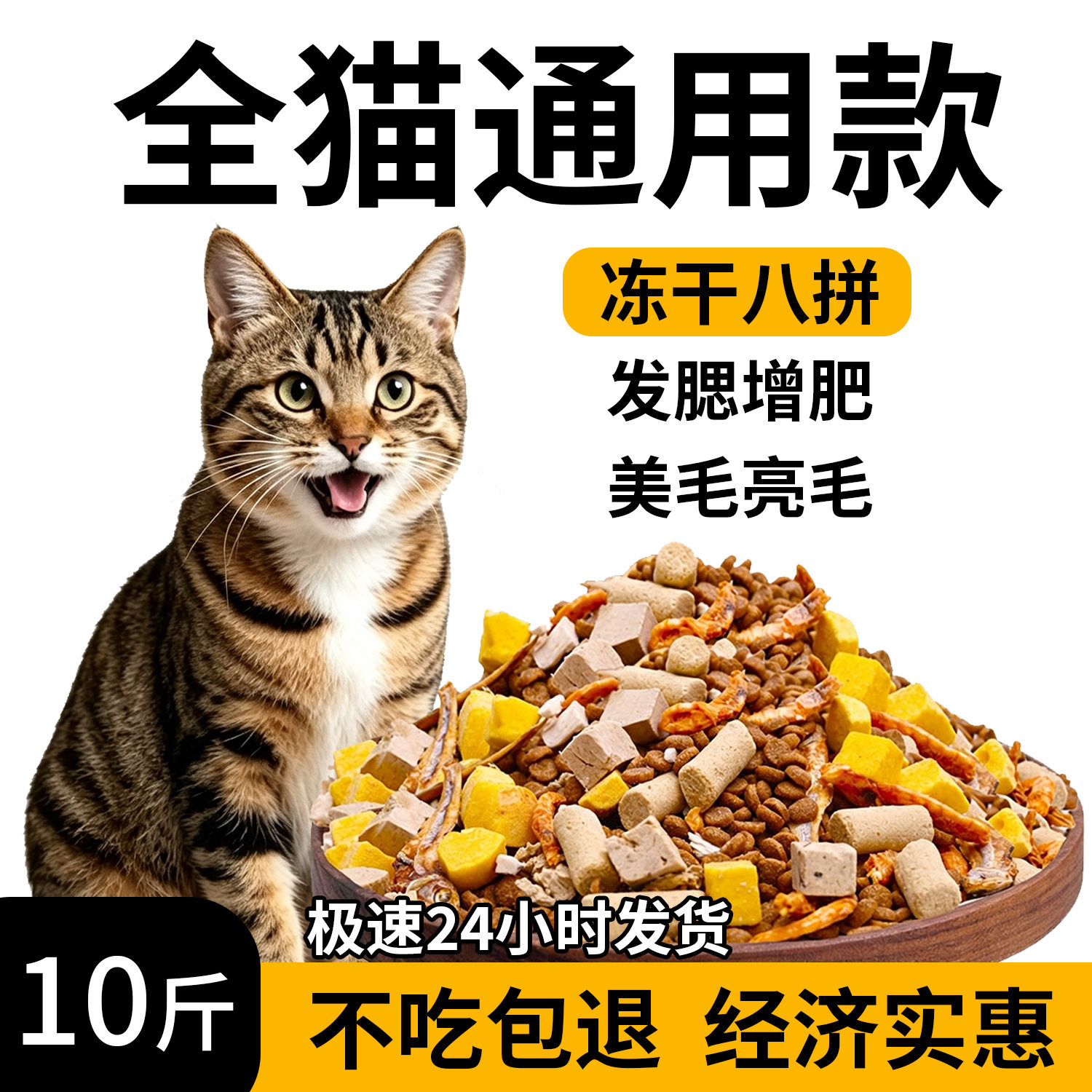 อาหารแมว 2.5 กิโลกรัม / 5 กิโลกรัม สำหรับแมวโตและลูกแมว ทุกช่วงวัย แมวสายพันธุ์บริติชชอร์ตแฮร์ สีน้ำเงิน อาหารทั่วไป 20 กิโลกรัม สำหรับแมวจรจัด ถุงใหญ่ 25 กิโลกรัม