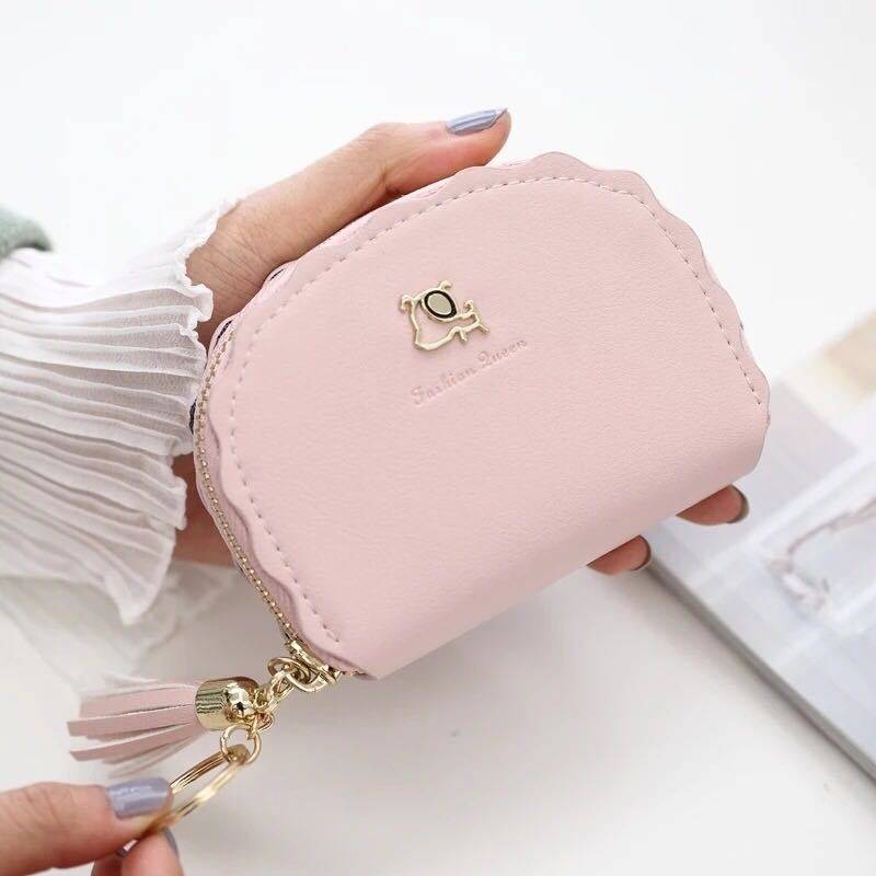 Tassel Card Holder Women's Korean Cute Personalized Mini Multi-Card Slot Small Fresh Large Capacity Handbag Casual Coin Purse