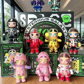 Bubble Mart Blind Box Mega Jasmine Molly 100Th Anniversary Series Second Generation Hand-Made Ornaments Kidsren's Gift Toys