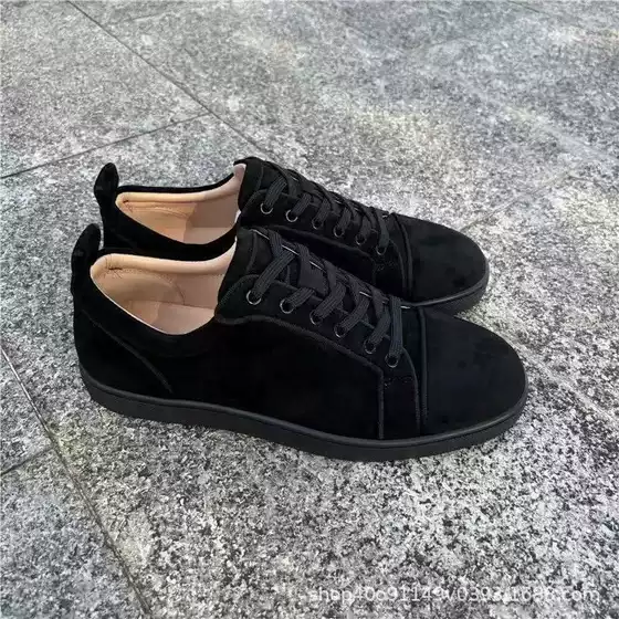 European Station Cl Export Men's Shoes Rivet Red Sole Shoes Trbottomyy Flats Breathable Liuding Men's Casual Trbottomy Brand European Goods