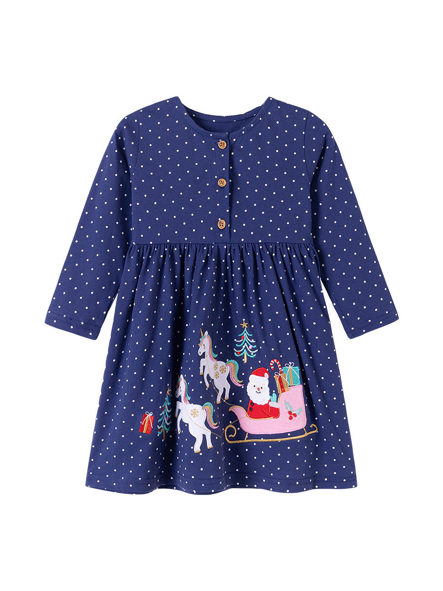 童裙批发 新款女童连衣裙 秋季卡通时尚儿童裙子