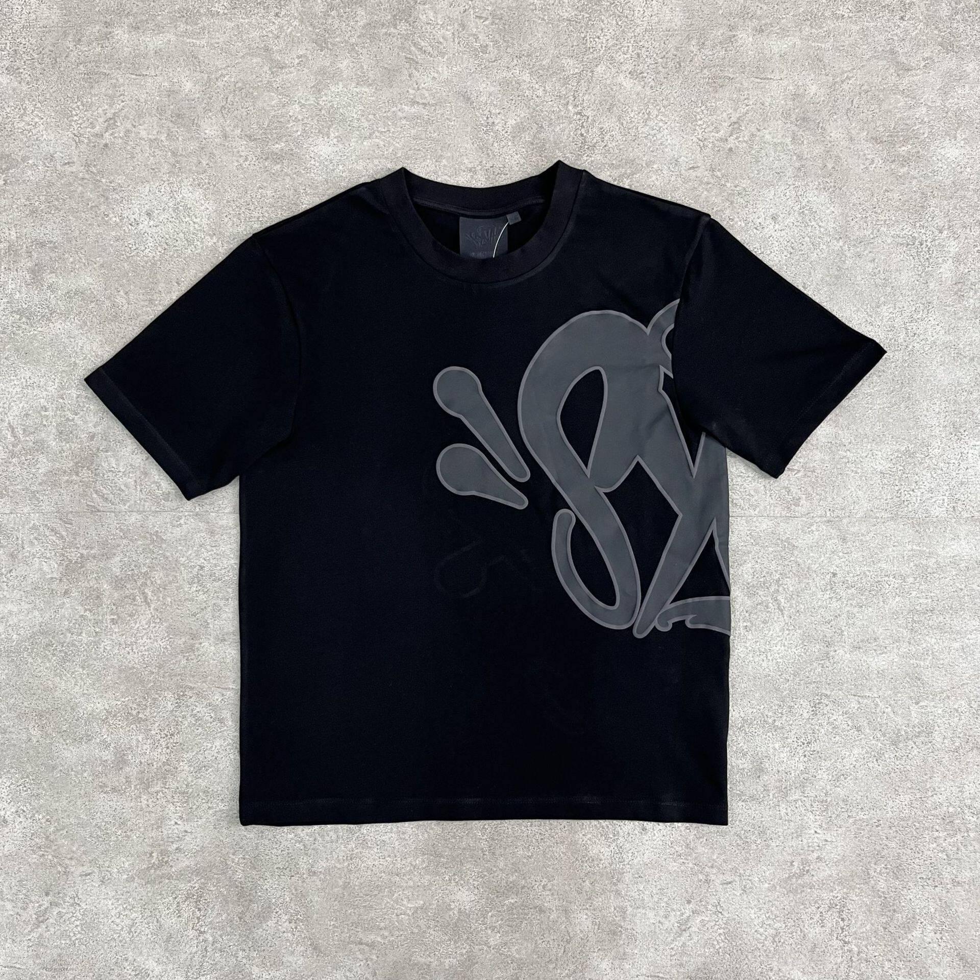 Y2K aesthetic high street hip-hop printed letter short-sleeved T-shirt shorts men's summer trendy casual sports suit