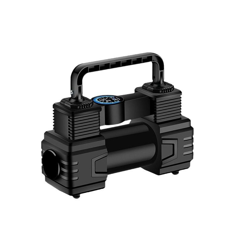 Car Air Pump, Portable, Fast, Double-Cylinder, 12V, for Passenger Cars, Tire Inflator, Cross-Border Exclusive Supply