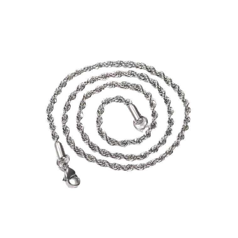 欧美不锈钢麻花链男士项链潮牌嘻哈个性钛金钛钢项链饰品素链批发