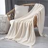Ins Scandinavian Sofa Blanket Office Nap Blanket Tassel Knitted Wool Casual Air Conditioning Blanket