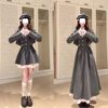 (High Quality) Watts College Jk Uniform Sweet Preppy Style Jacket Waist Dress Autum Two-Piece Set