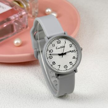 High-Looking Silent Exam Watch with Large Digital Dial Calendar Silicone Band High School Student Watch Cross-Border Foreign Trade Watch