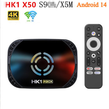 Cross-Border Hk1Rbox X50 Set-Top Box S905X5M Android 14 4Gb/64Gb 4K Hd Tvbox