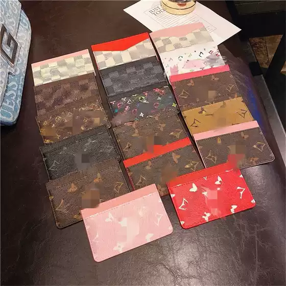 Trendy cool high-end short simple multi-card position presbyopic leather light luxury wallet card holder card holder coin purse order order