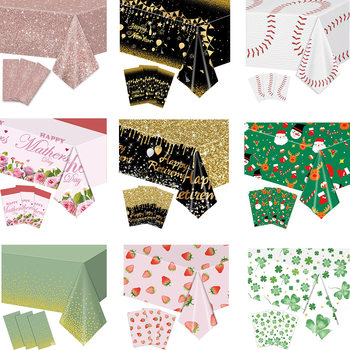 High-End Disposable Tablecloths in Various Styles with Cartoon Patterns, Wholesale from the Source Manufacturer, Tablecloths for Birthday Picnics and Decorations