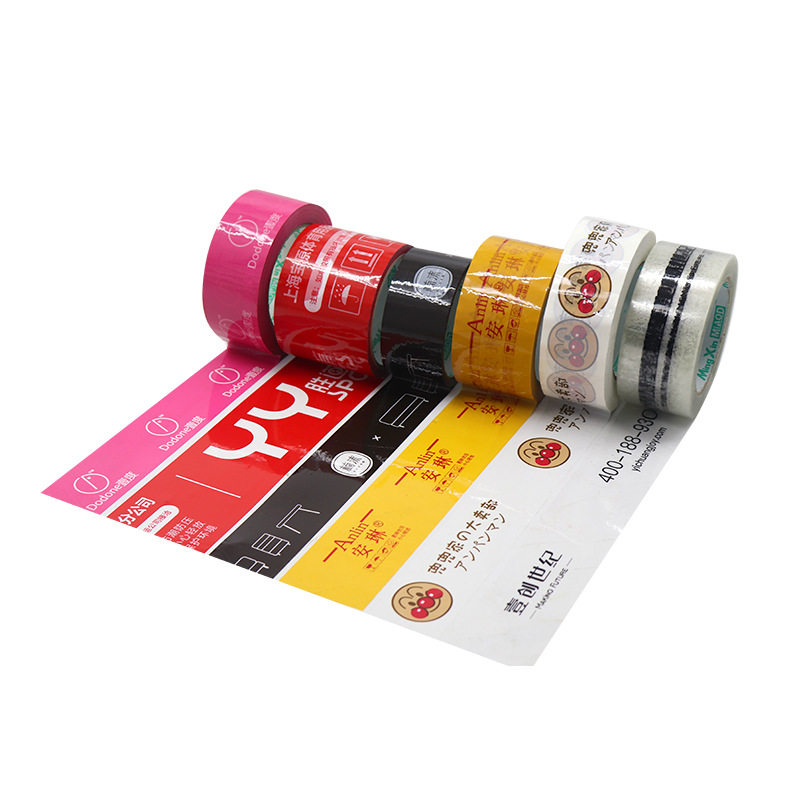 Tape Printing Logo Manufacturer Wholesale Packaging Sealing Tape High Viscosity Express Delivery Sealing Tape Colorful Transparent Tape