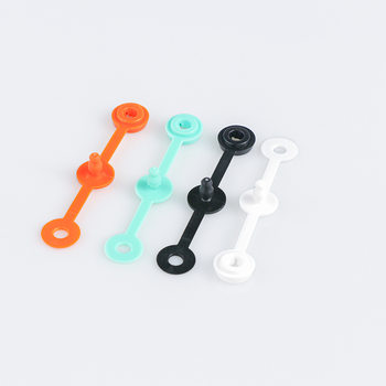 No.5 plastic snap button disposable one-piece two-piece button DuPont paper identification with wrist strap plastic four-piece button