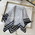 D's new black 70 square scarf