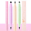 Cross-border double-headed seal eyeliner pen tattoo star smiling face love triangle embellishment pen is not easy to faint eyeliner pen