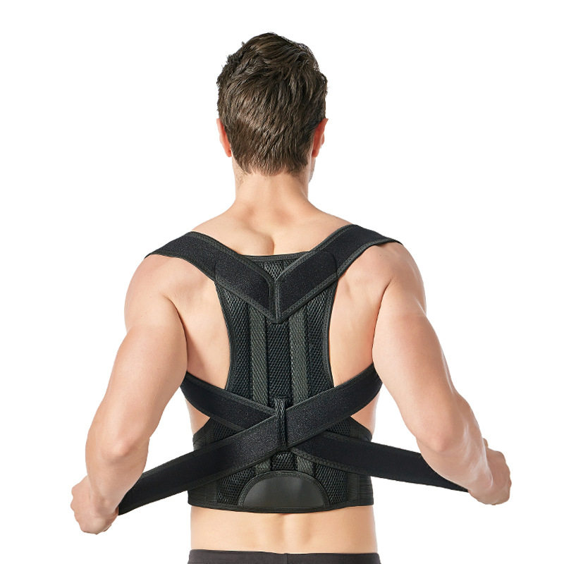 Cross-Border Back Corrector Adult Posture Correction Belt to Correct Back Teenagers Men's Open Shoulder Straight Back Shoulder and Back Stretcher