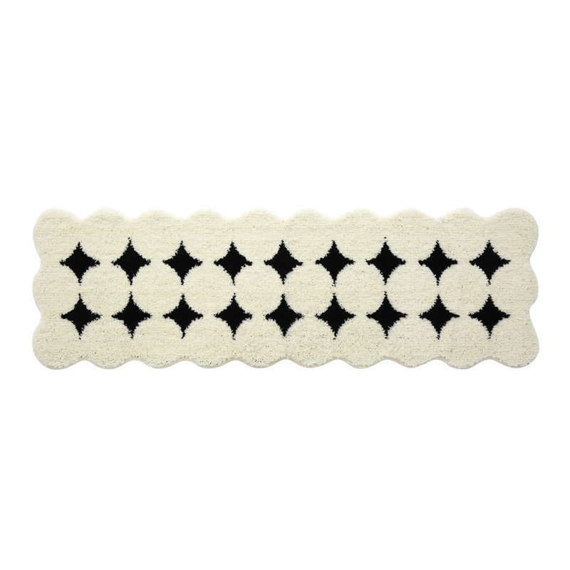 Cream Style Bedroom Carpet Bedroom Bedside Blanket Long Strip Bed Front Floor Mat Plush Master Bedroom Bay Window Mat Sofa Coffee Table Mat