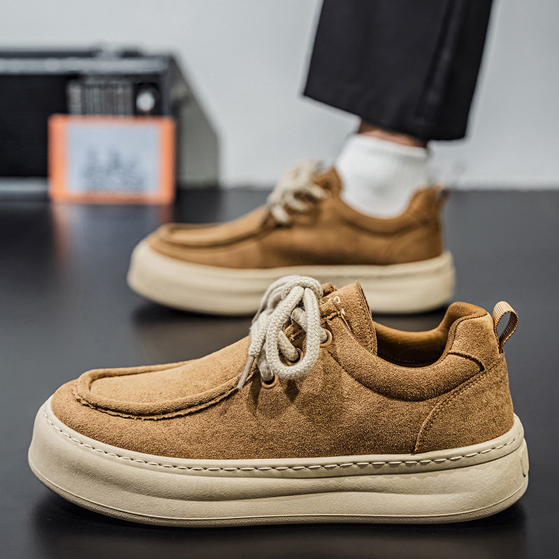 Men's Retro Suede Thick Sole  Casual Sports Shoes