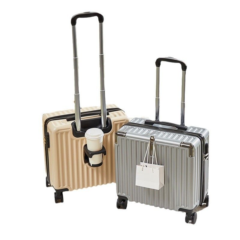 18inch Small Luggage Student Travel Long Trolley Case 20inch Boarding Case Password Box Business Multifunctional Cup Holder