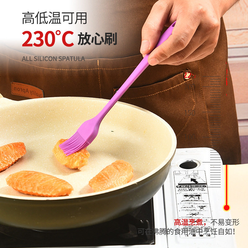 Silicone Oil Brush Barbecue Brush Oil Brush Non-Shedding Brush Food-Grade Baking Tool Special Barbecue Brush