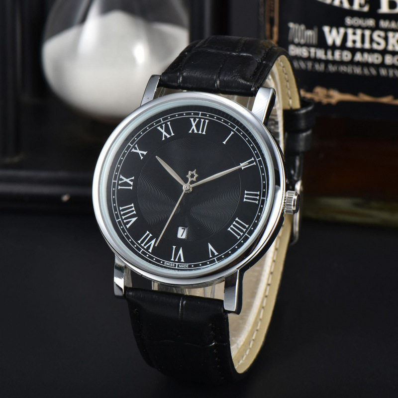 2023 Cross-Border Hot Style Simple Fashion Versatile Men's Quartz Watch Round Dial Men's Watch Manufacturer Wholesale