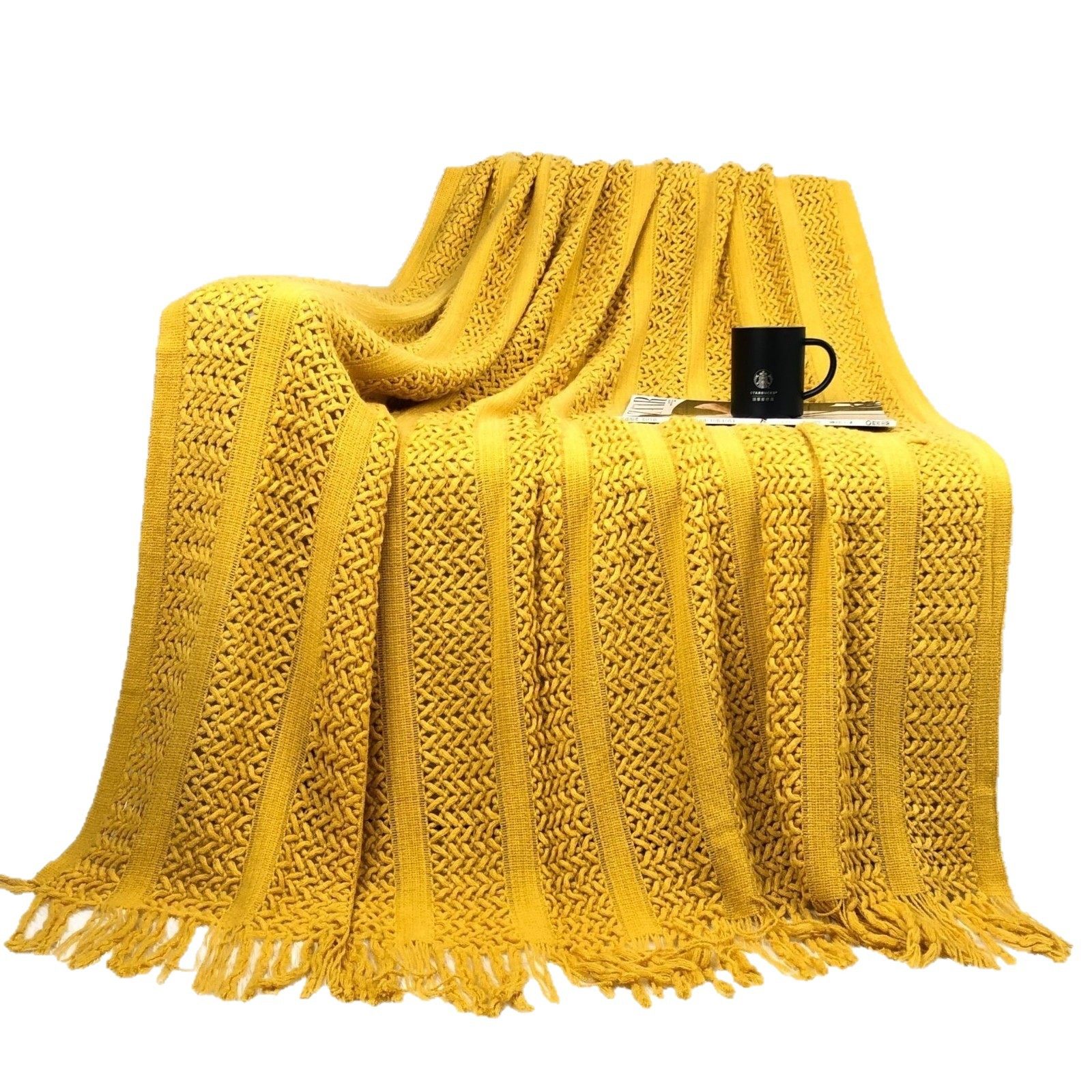 Thick Knitted Blanket, Nap Blanket, Cable Knit Sofa Blanket, Nordic Style Throw Blanket, Knitted Blanket, Air Conditioning Blanket, Thick Style