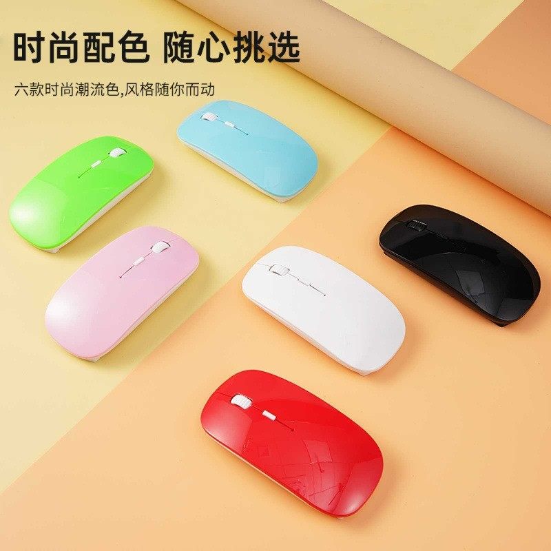 Factory Wholesale Wireless Mouse Order Logo Popular Ultra-Thin Optical Mouse Gift Cross-Border 2.4g Wireless Mouse
