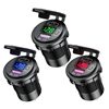 Smart Car Car Modified Fast Charging Charger USB Car Charging Socket Digital Display Qc3.0 Voltmeter Rv Yacht