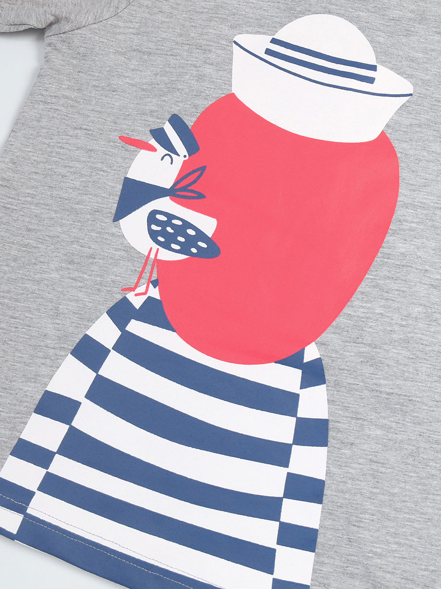 Boys' New Summer Short-Sleeve Printed Set Direct from Source Factory, Cartoon Outfit