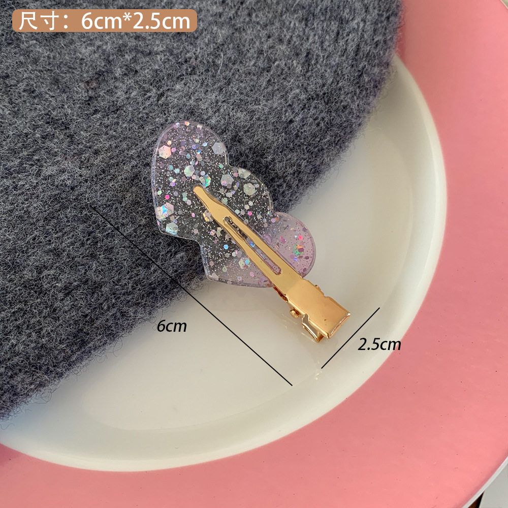 人鱼泡泡 高颜值透明ins风无痕发夹女侧边刘海夹前额化妆夹小卡子