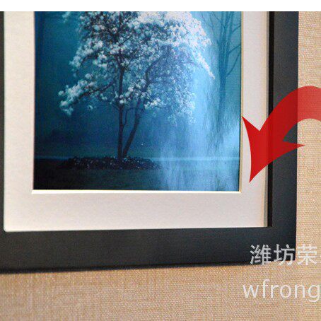 Rectangular cardboard solid wood photo frame wooden picture frame 7 10 inch A4A3 8K 4 open cardboard wholesale