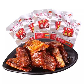 Weizhiyuan fish steak fish tail 26 g/pack Hunan specialty spicy fish block Dongting lake fish tail office rest snacks