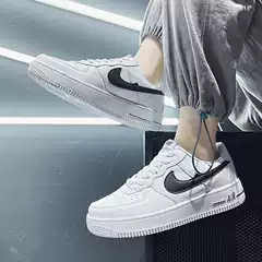 2024 Putian Men's Shoes Air Force One White Shoes Dunk Sneakers Aj Low-Top Student Versatile Sports Black and White Bear