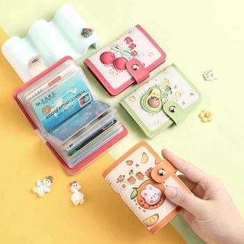Foreign Trade Explosions Cartoon Cute Card Bag Women's Personalized Large Capacity Multi-Card Anti-degaussing Certificate Card Set for Men