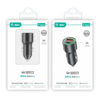 Aluminum Alloy Car Charger Ac Dual-Port Super Fast Charging Car Charger 66W+Pd30W Car Charger Car Cigarette Lighter