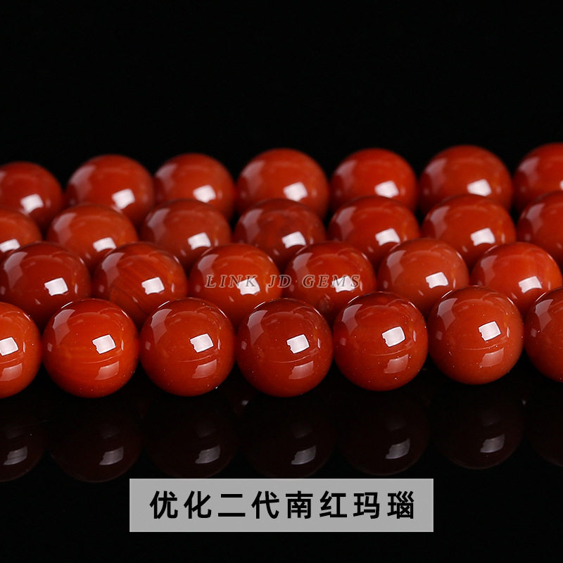 厂家直供饰品配件红玛瑙散珠饰品配件diy串珠玛瑙珠子半成品批发