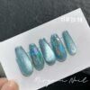 Milk tea Crystal cat eye Nail Polish glue 2023 new universal flash white nude color broken diamond manicure cat eye nail polish