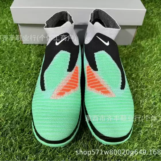 Putian Foreign Trade Cross-Border Fg High-Top Phantom Gx Fully Knitted Multi-Stud Professional Training Soccer Shoes for Men and Women, Breathable