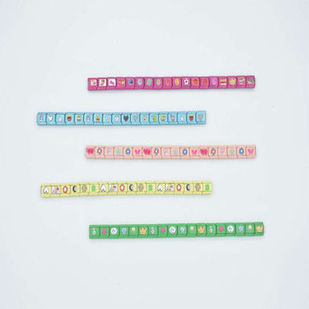 Fashionable and Simple Italian Module Titanium Steel Bracelet DIY Colorfulful Pattern Free Splicing Detachable Bracelet Bracelet