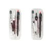 Student professional metal compasses 7-piece multifunctional measuring drawing ruler eraser suit geometric drawing tool