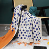 Cotton Polka Dot Contrast Knitted Leisure Blanket Office Nap Blanket Morandi Pure Cotton Sofa Towel Air Conditioning Blanket Cover Blanket