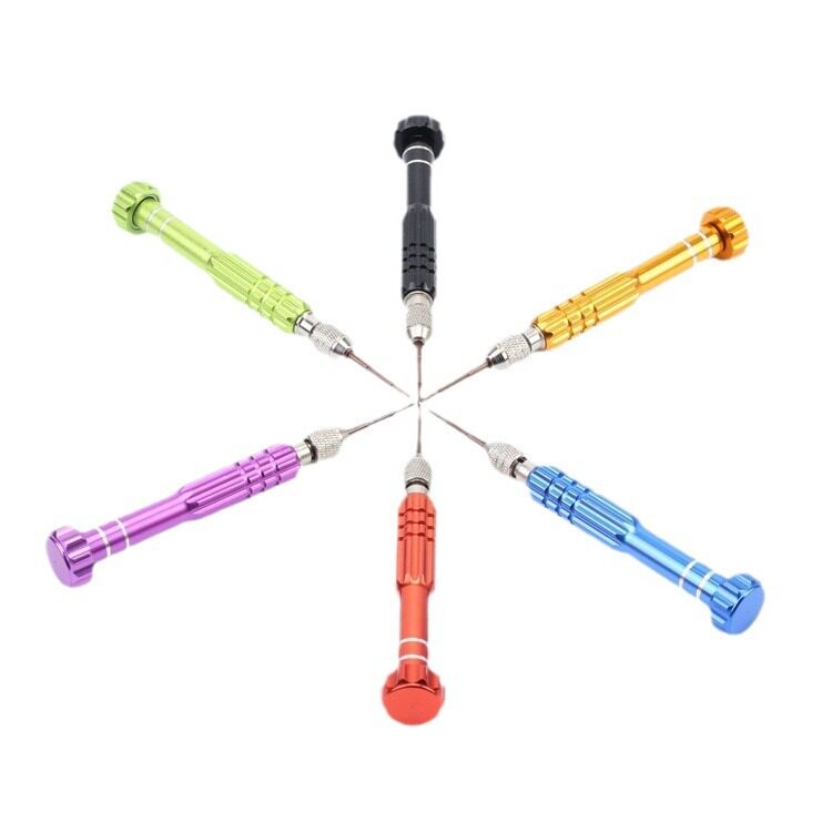 美缝工具铝合金便携式五合一多功能手动螺丝刀钟表眼镜维修套起子